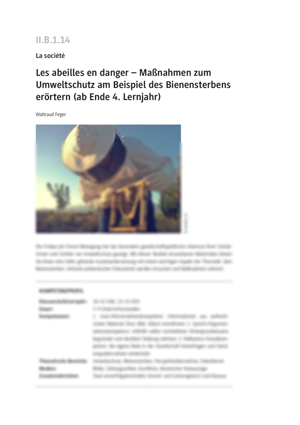 Les abeilles en danger - Seite 1