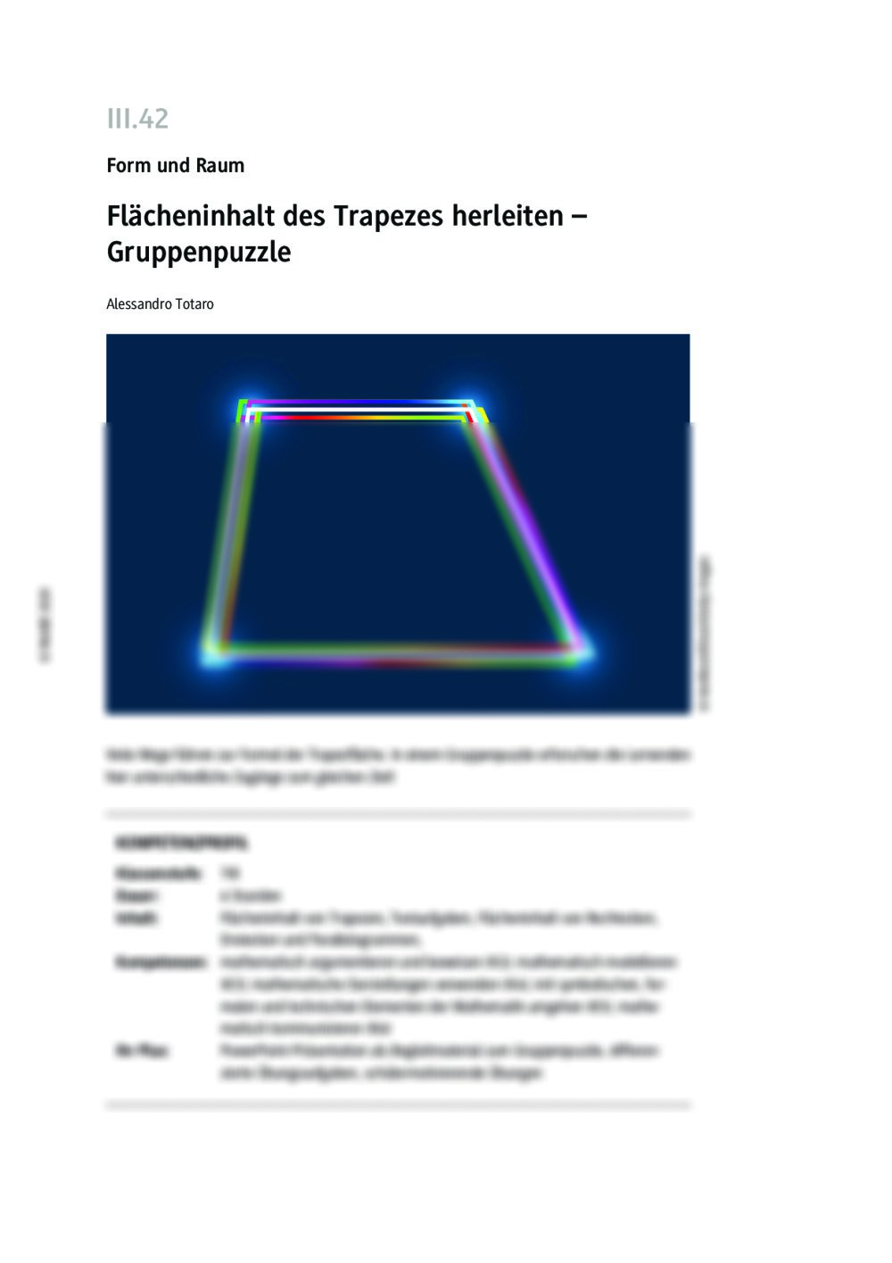 Flächeninhalt des Trapezes herleiten - Seite 1