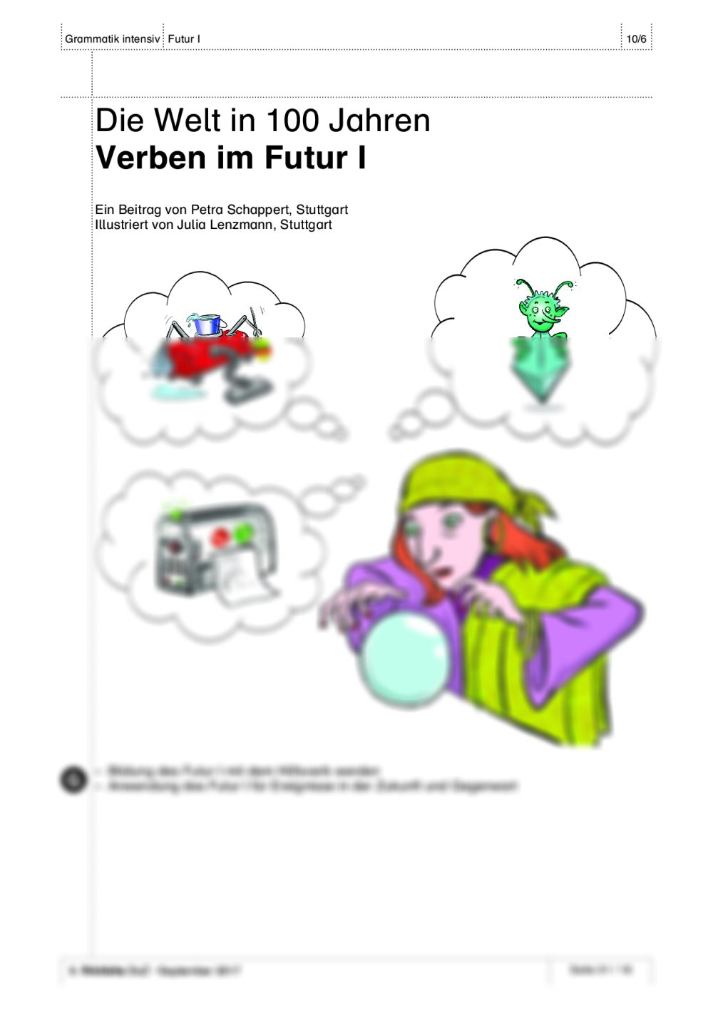 Verben im Futur I - Seite 1