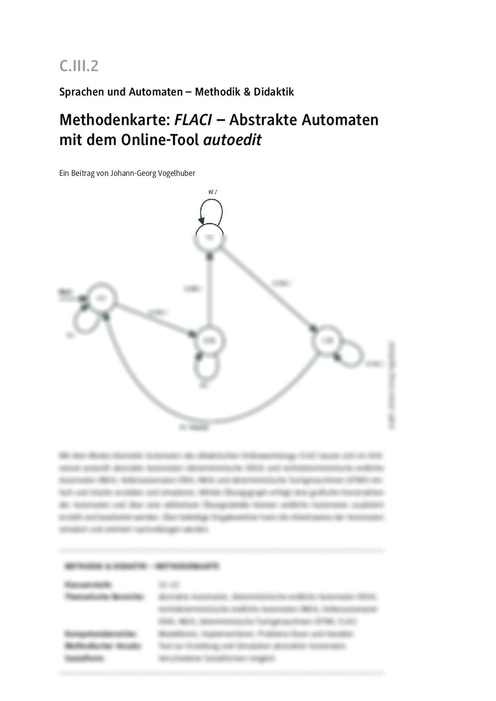 Methodenkarte: FLACI – autoedit - Seite 1