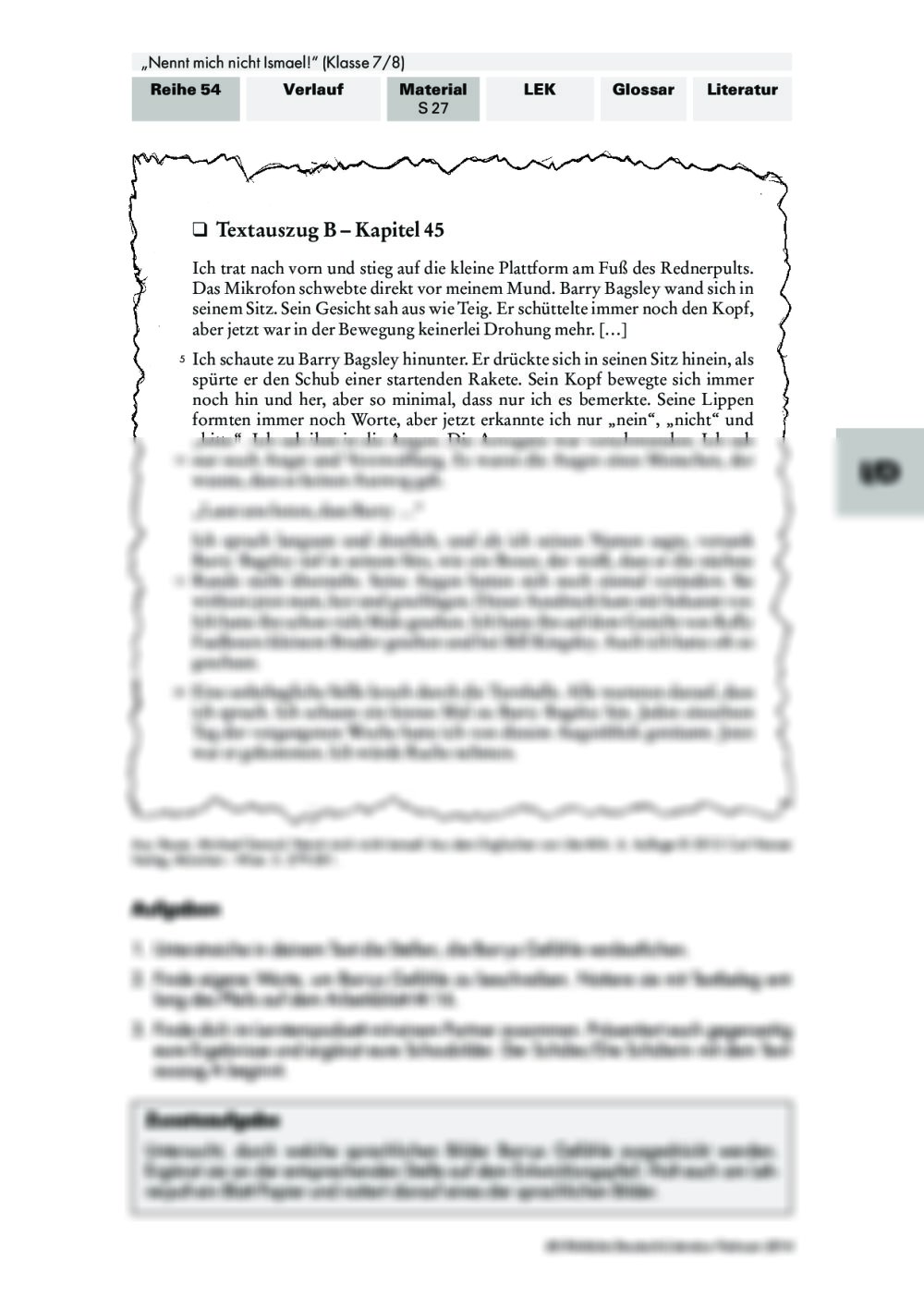 Nennt Mich Nicht Ismael Charakterisierung Pdf „Nennt mich nicht Ismael!" - Unterrichtsmaterial