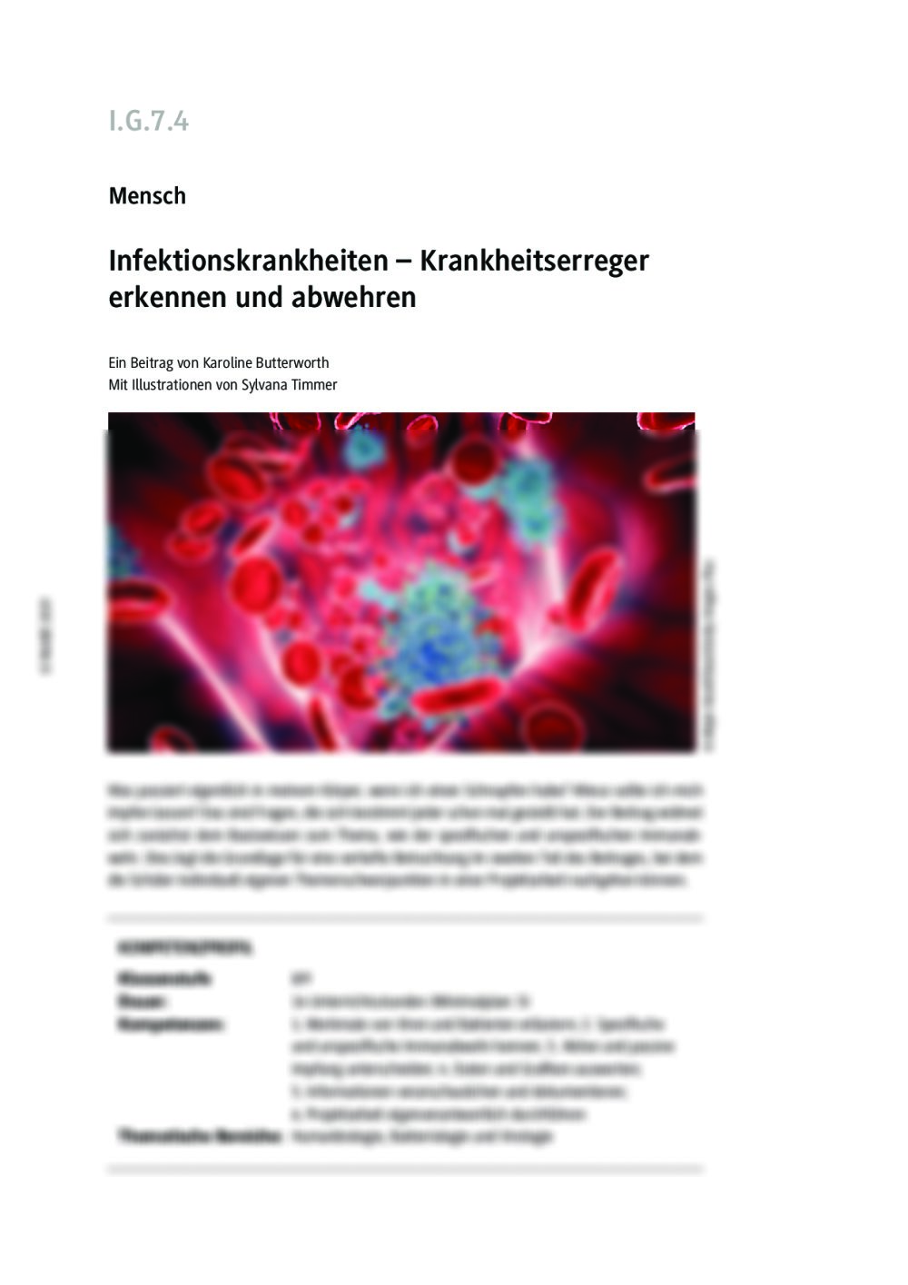 Immunabwehr und Infektionskrankheiten - Seite 1