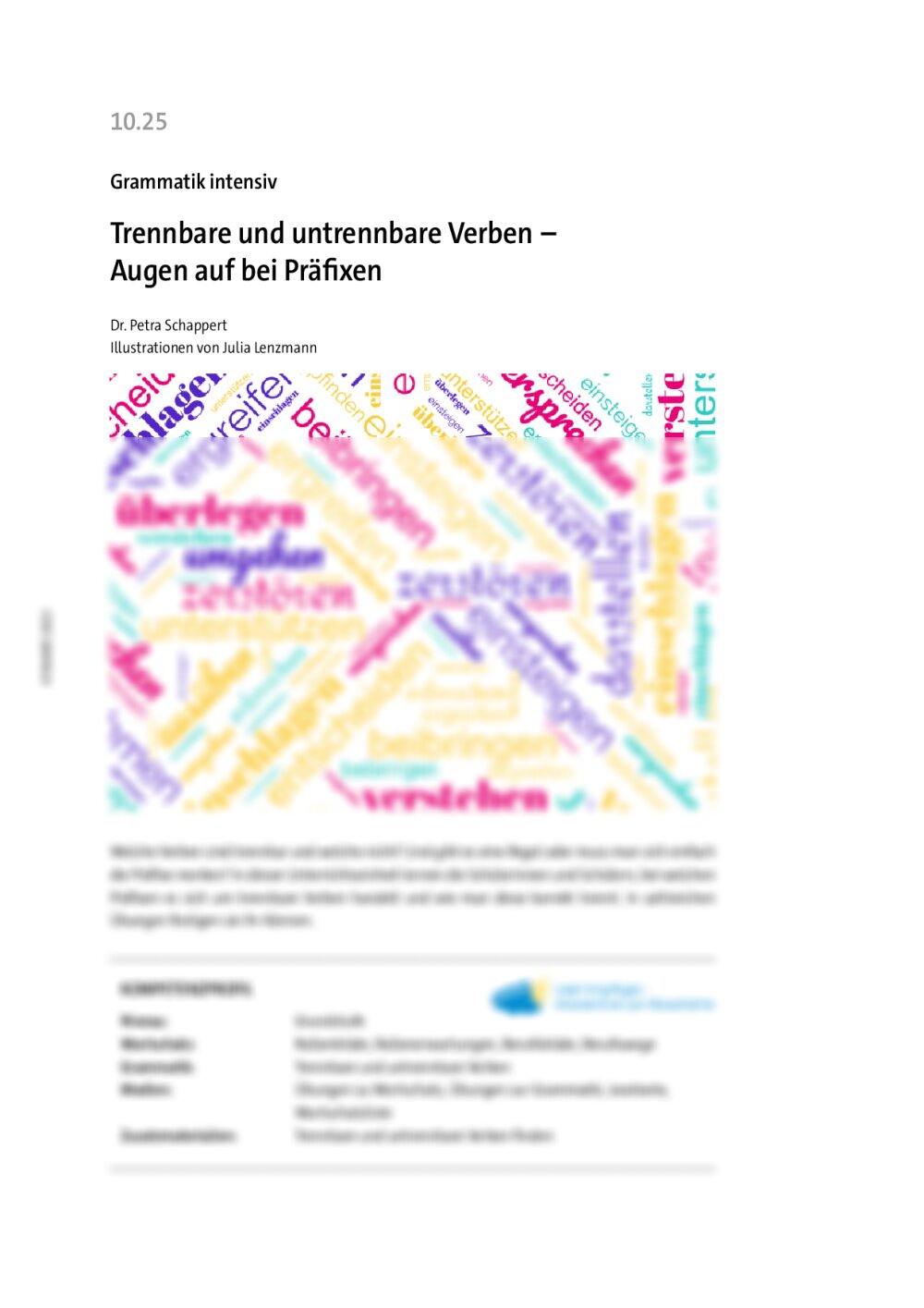 Trennbare und untrennbare Verben - Seite 1