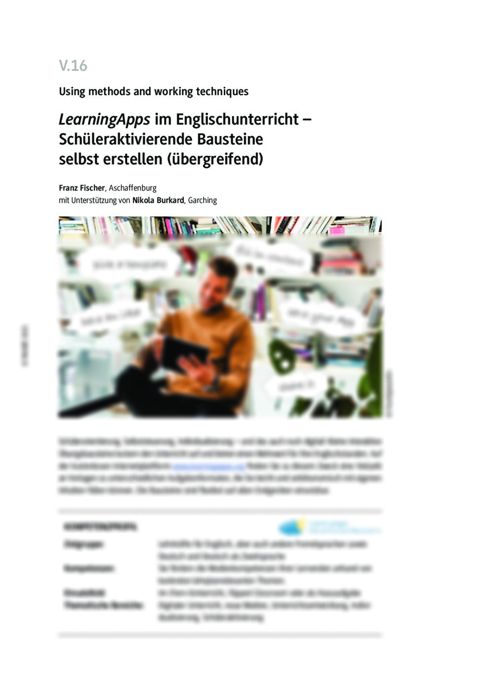 "LearningApps" im Englischunterricht - Seite 1