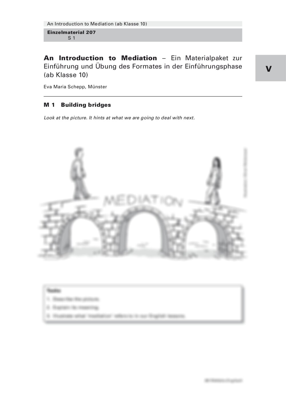 Ein Materialpaket zur Einführung und Übung der Meditation - Seite 1