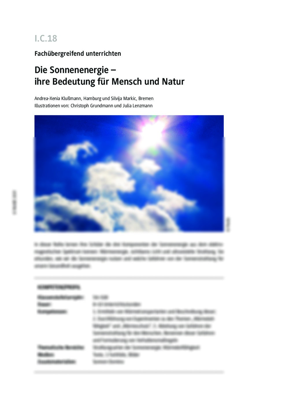 Die Sonnenenergie - Seite 1