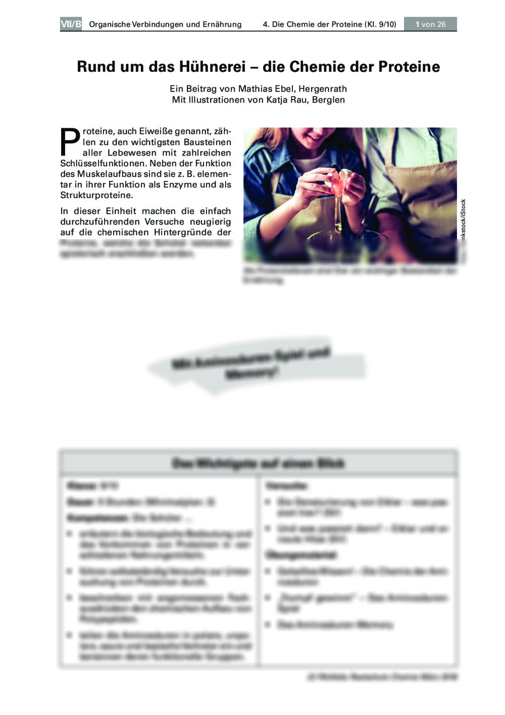 Chemie der Proteine - Seite 1