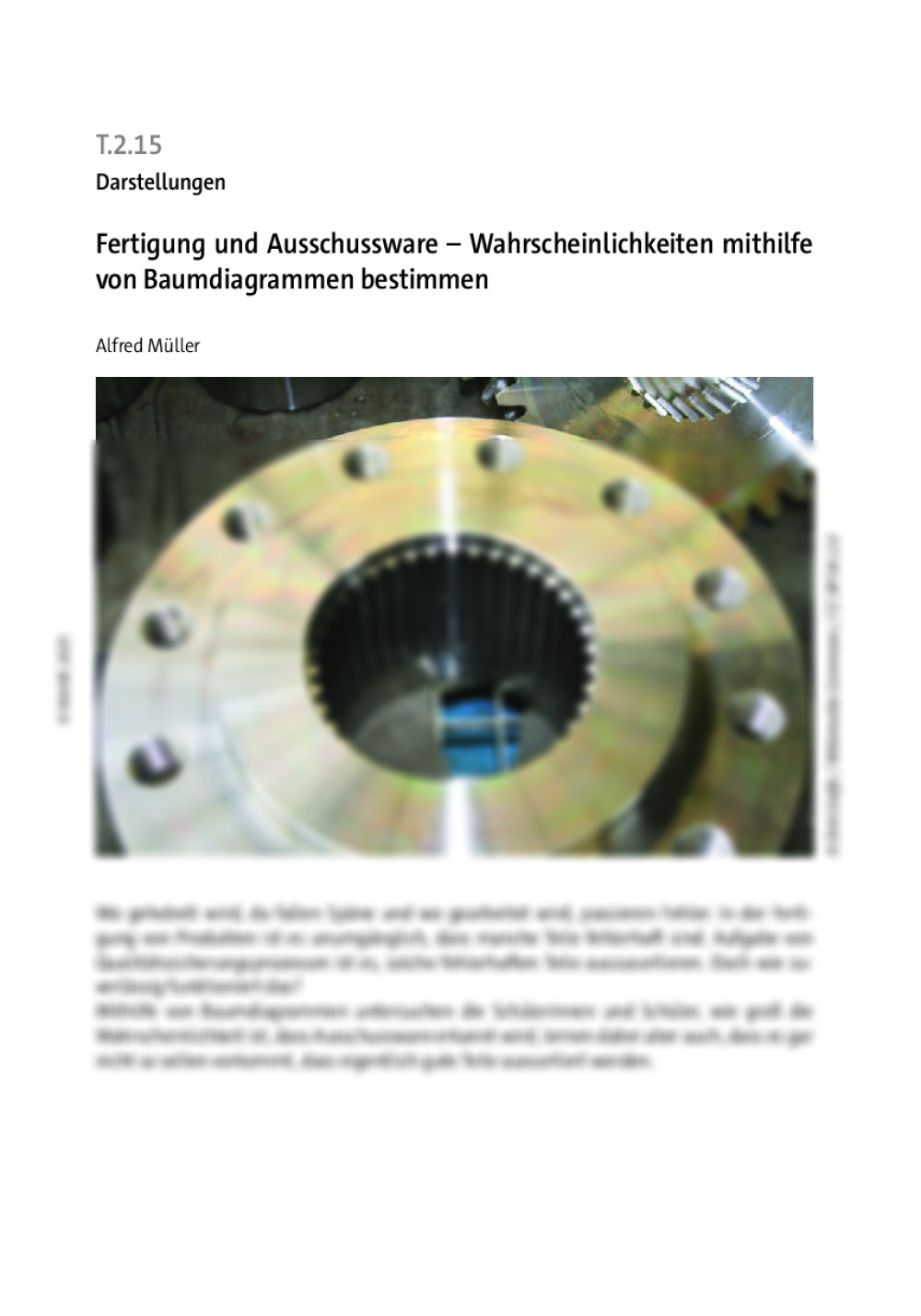 Fertigung und Ausschussware  - Seite 1