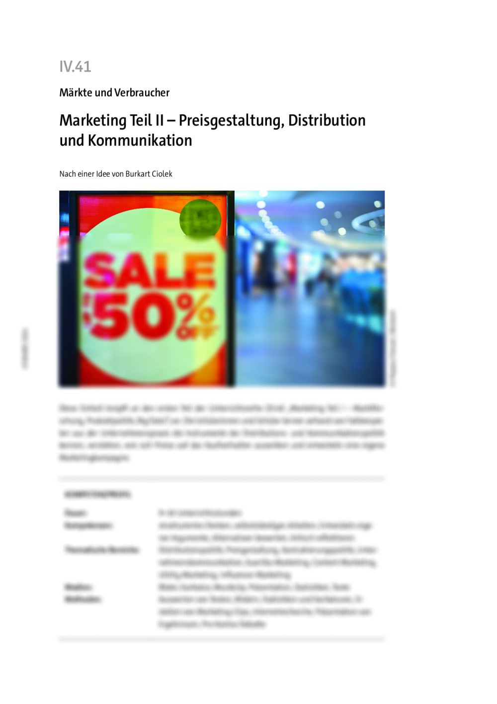 Marketing Teil II  - Seite 1