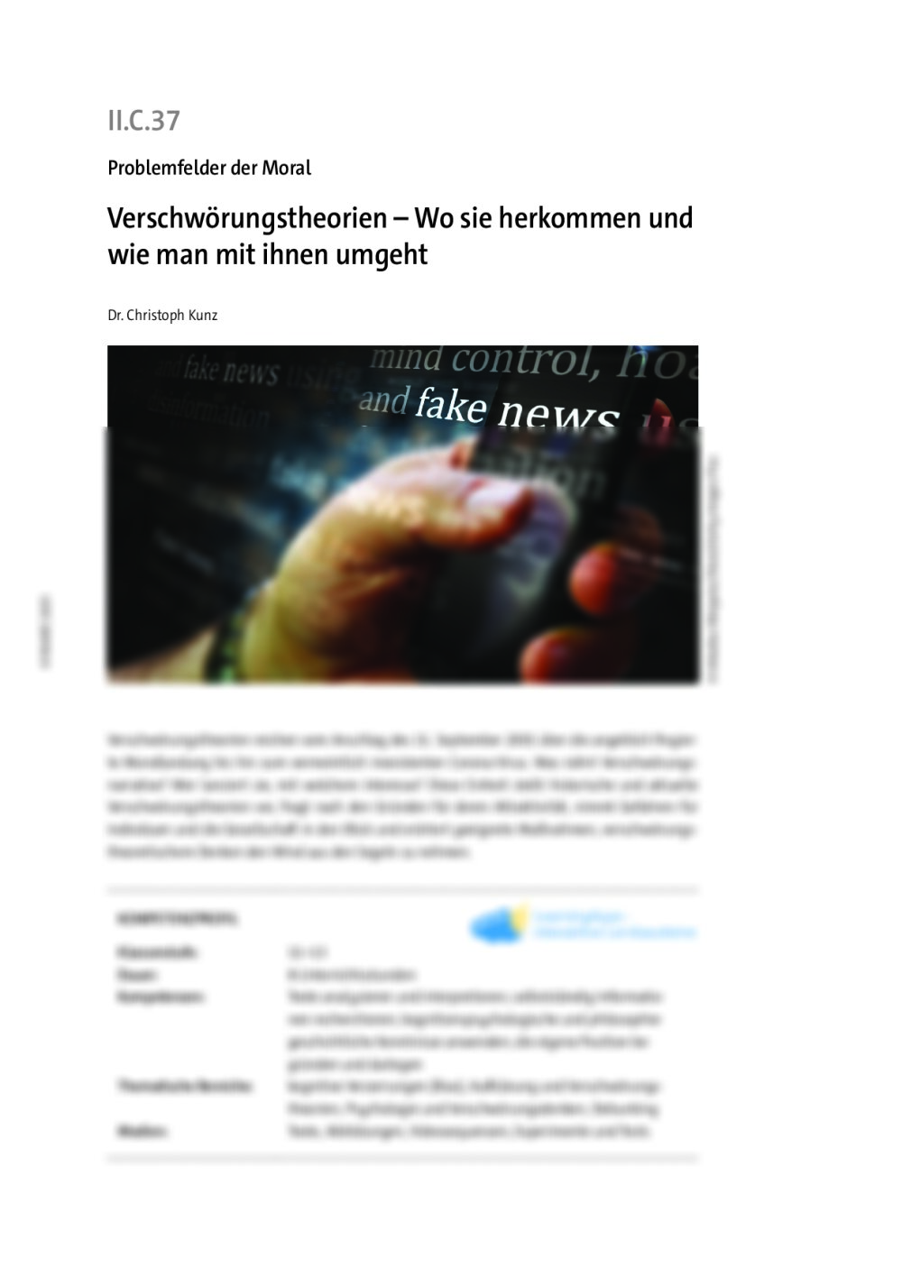 Verschwörungstheorien - Seite 1