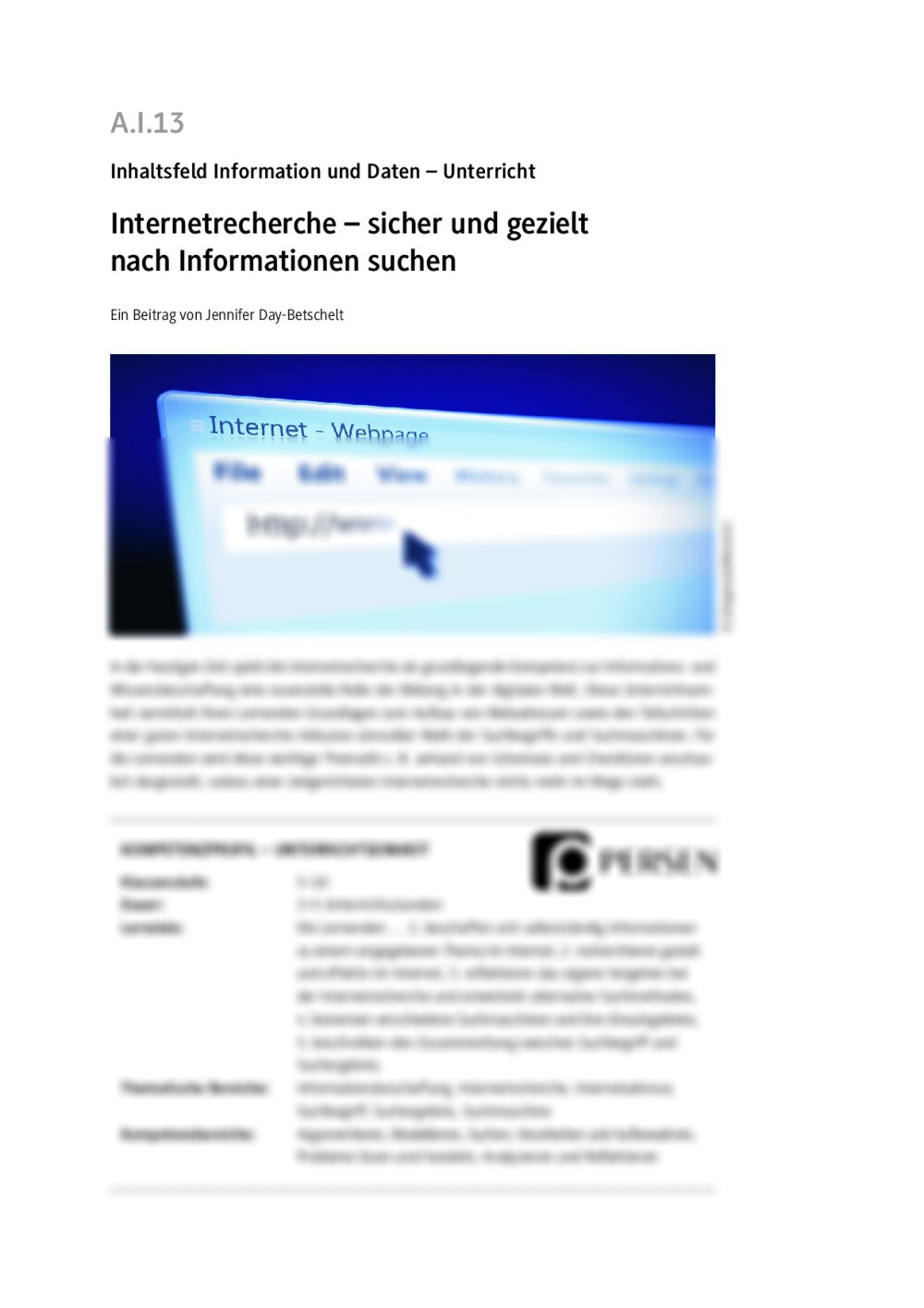 Internetrecherche - Seite 1