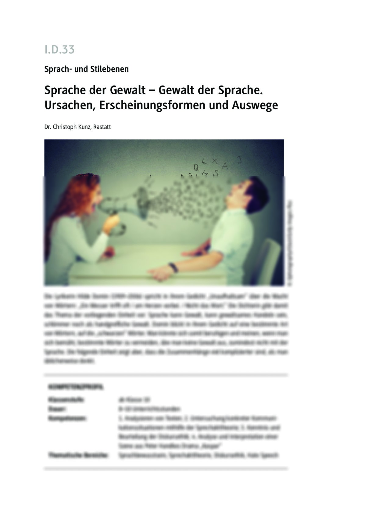 Sprache der Gewalt – Gewalt der Sprache. - Seite 1