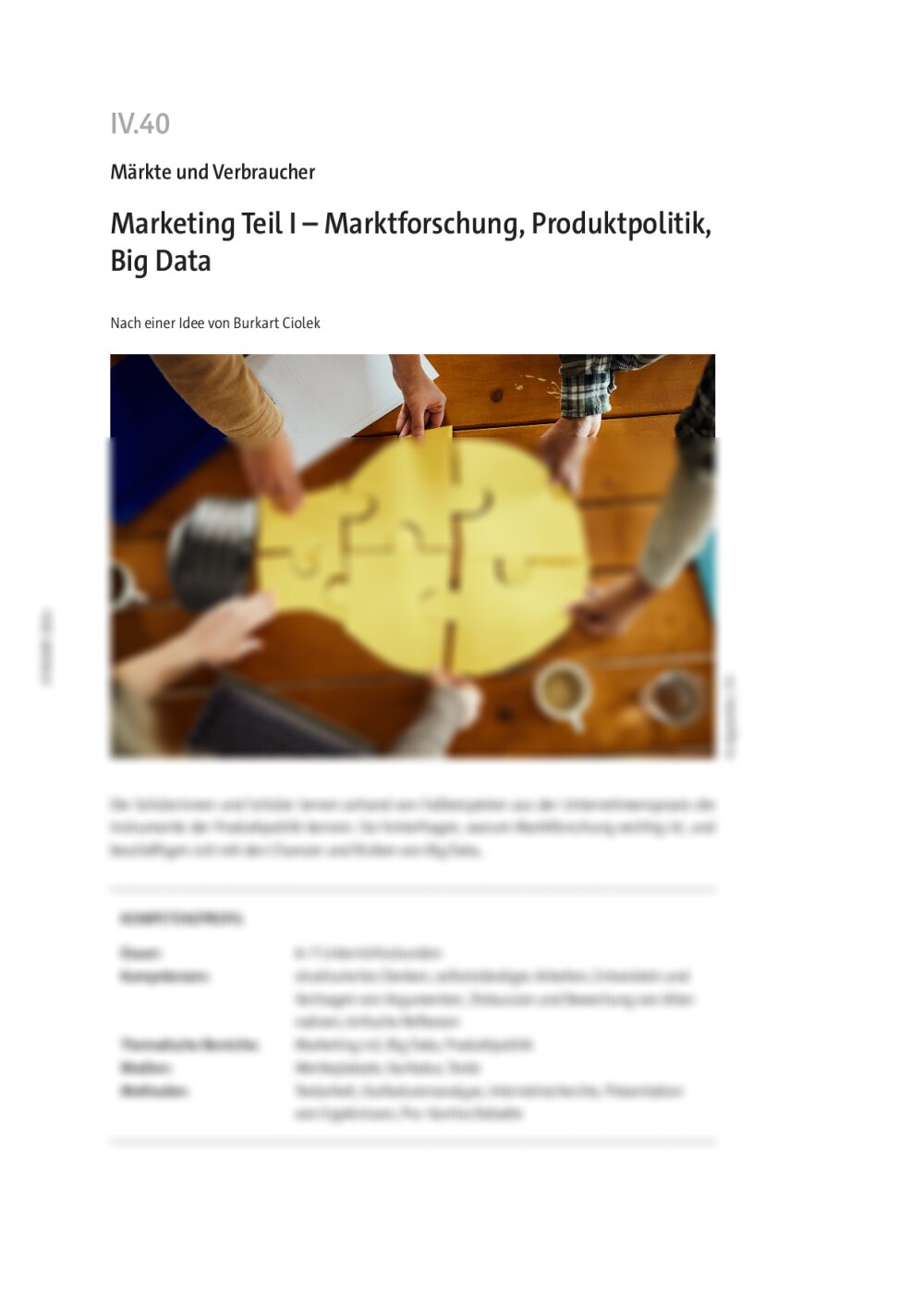 Marketing Teil I  - Seite 1