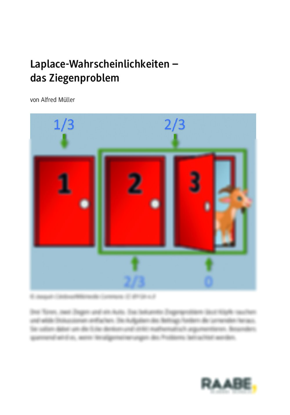 Laplace-Wahrscheinlichkeiten - Seite 1