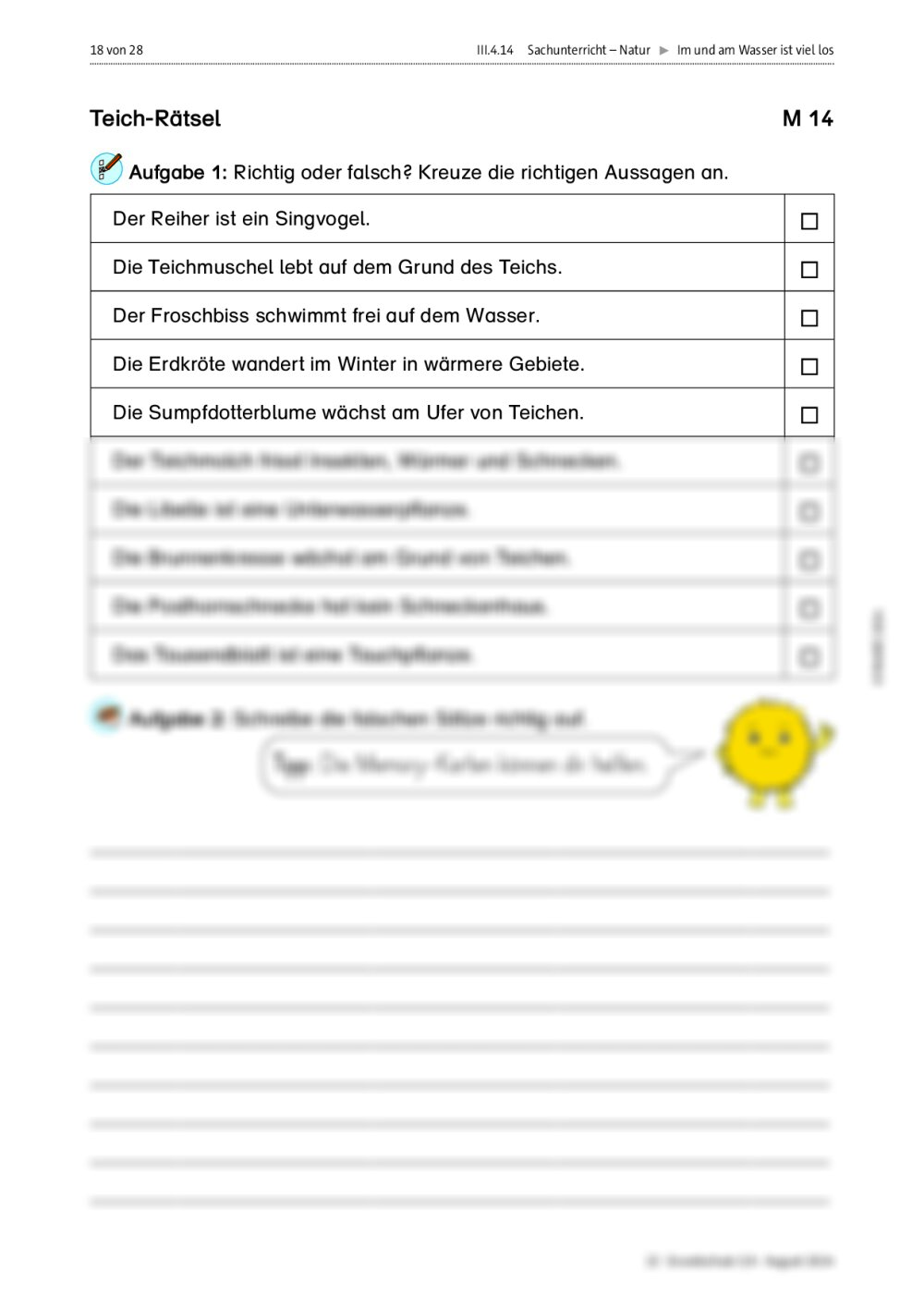 Lebensraum Teich RAAbits Online