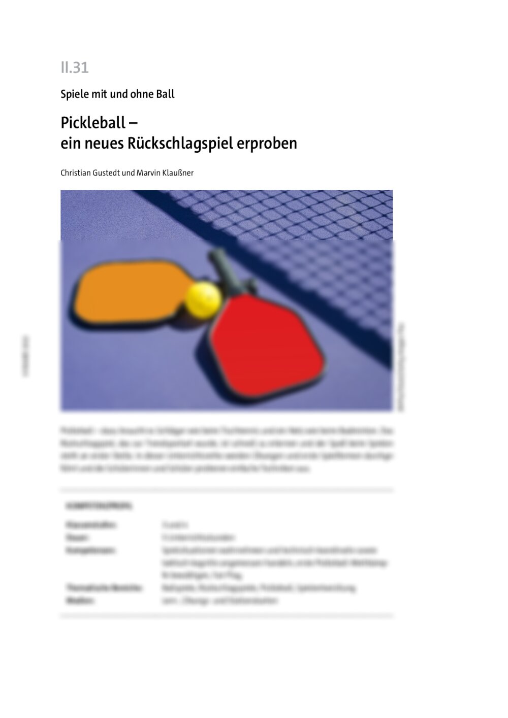 Pickleball - Seite 1