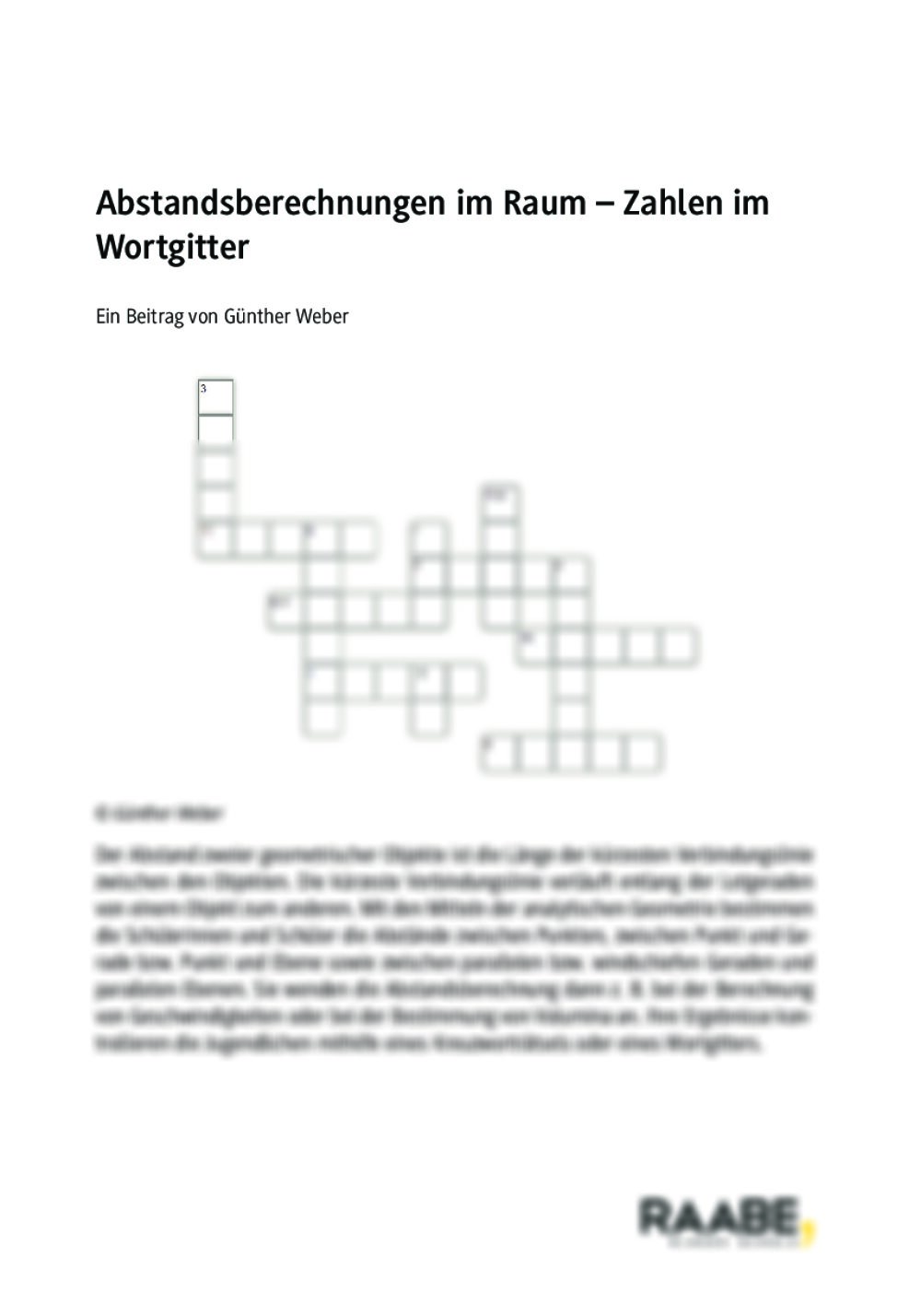 Abstandsberechnungen im Raum - Seite 1