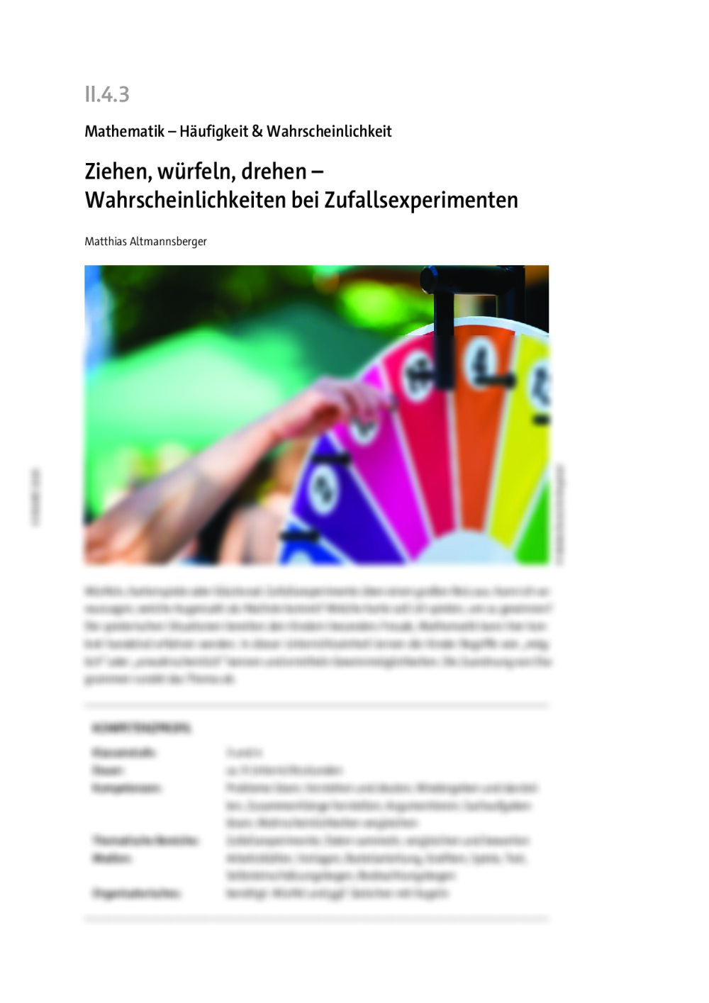 Ziehen, würfeln, drehen - Seite 1
