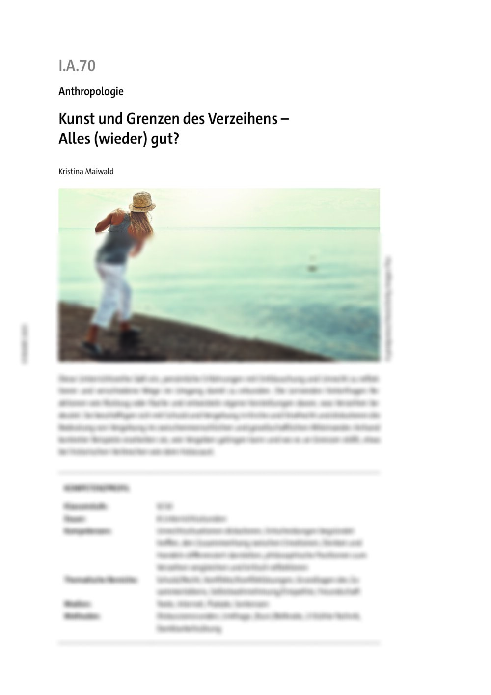 Kunst und Grenzen des Verzeihens - Seite 1