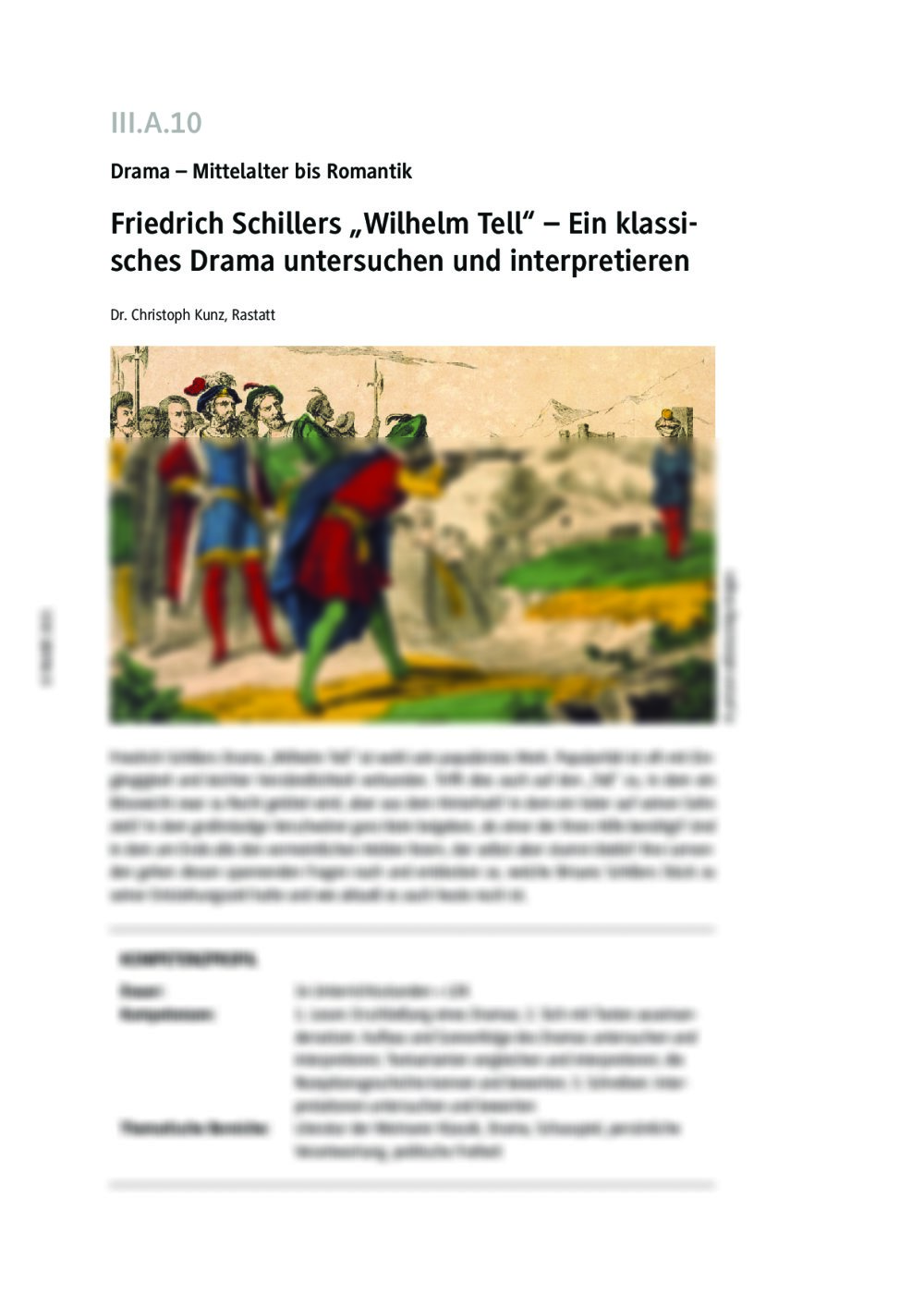 Friedrich Schillers "Wilhelm Tell" - Seite 1