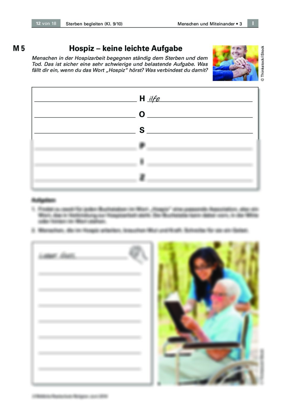 Tod Und Sterben Unterrichtsmaterial Pdf Hospizarbeit und gesellschaftlicher Umgang mit dem Thema Tod | RAAbits