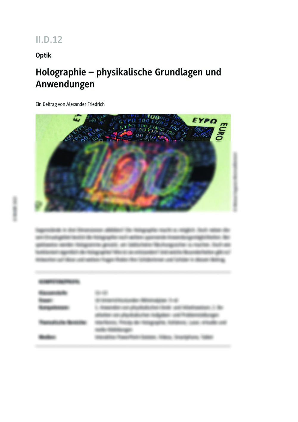 Holographie - Seite 1