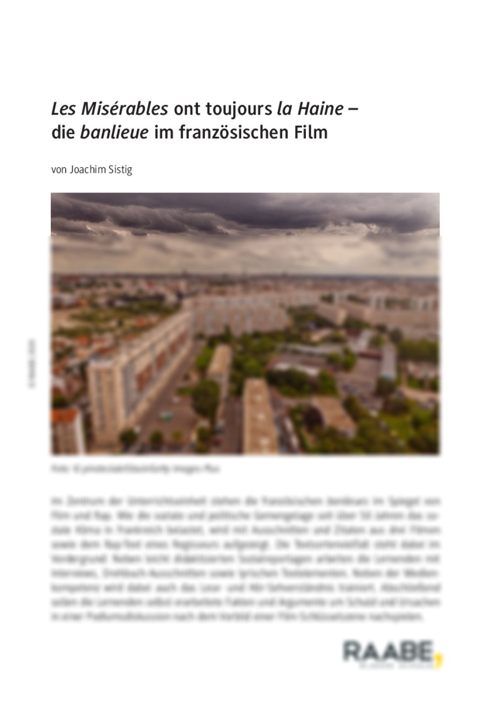 Vororte im französischen Film - Seite 1