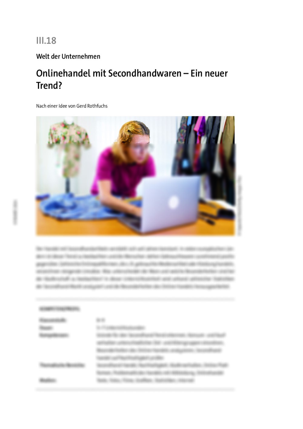 Onlinehandel mit Secondhandwaren - Seite 1