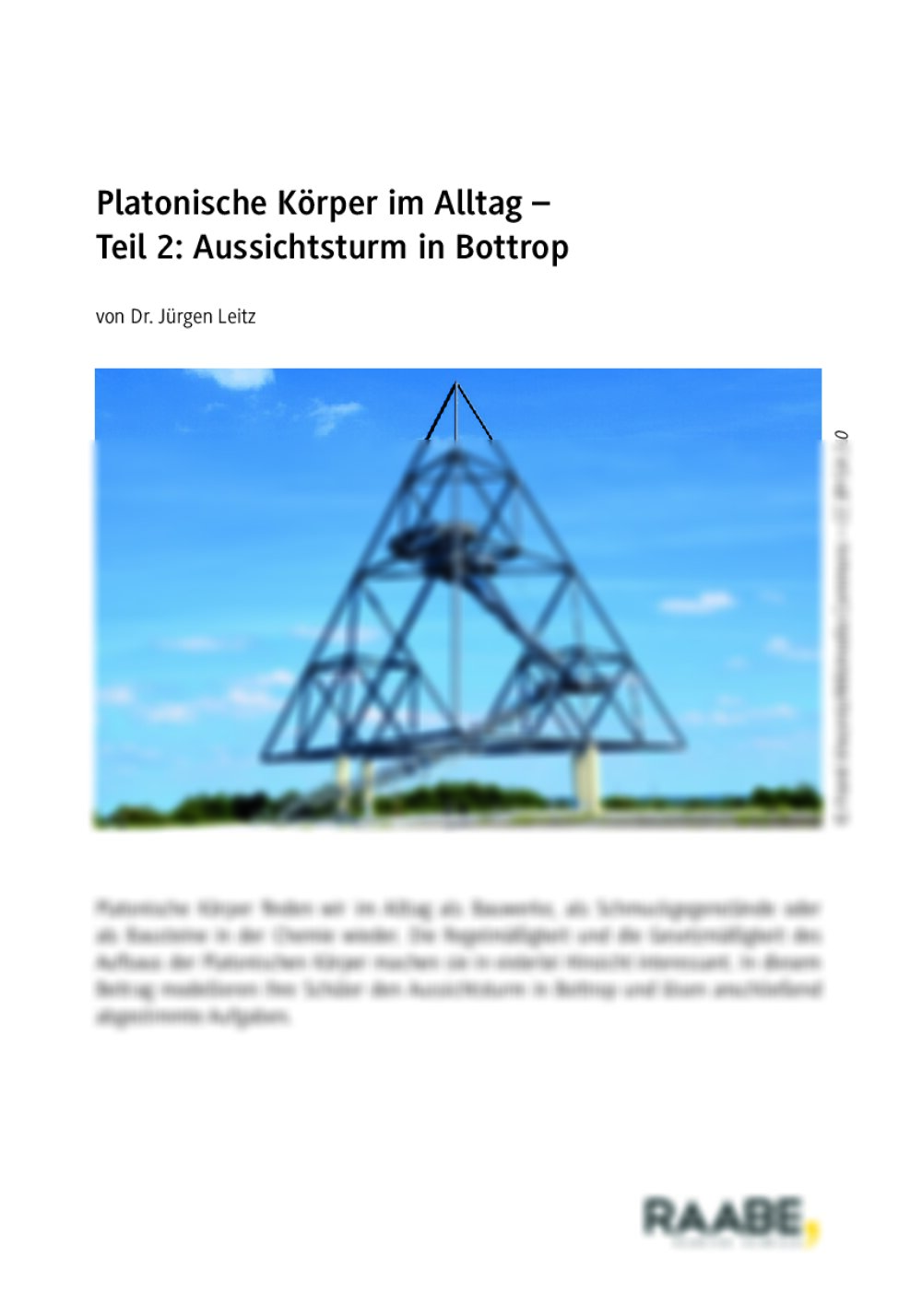 Platonische Körper im Alltag - Seite 1
