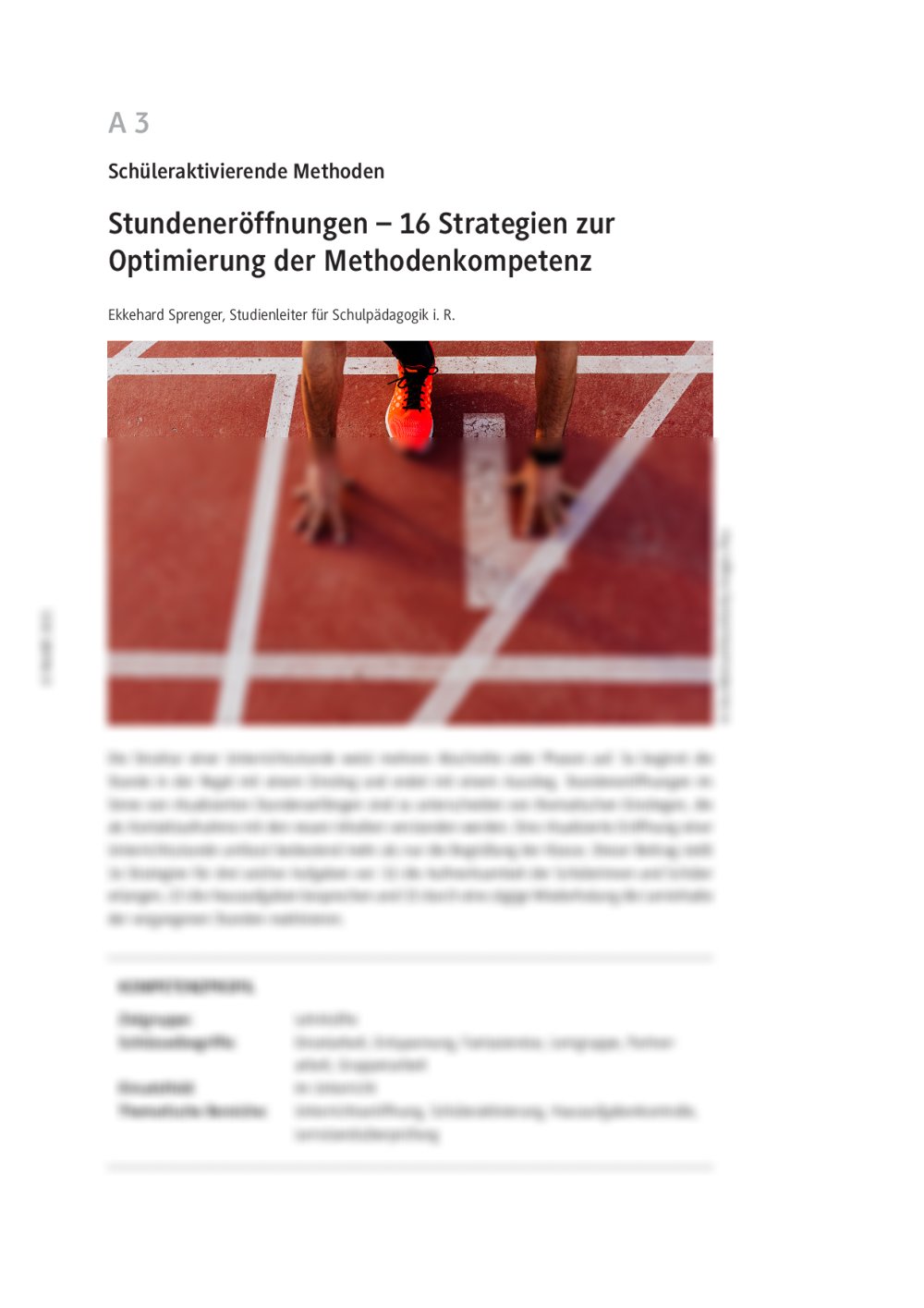 Wie Sie Stunden motivierend eröffnen  – 16 Strategien für die Unterrichtspraxis - Seite 1