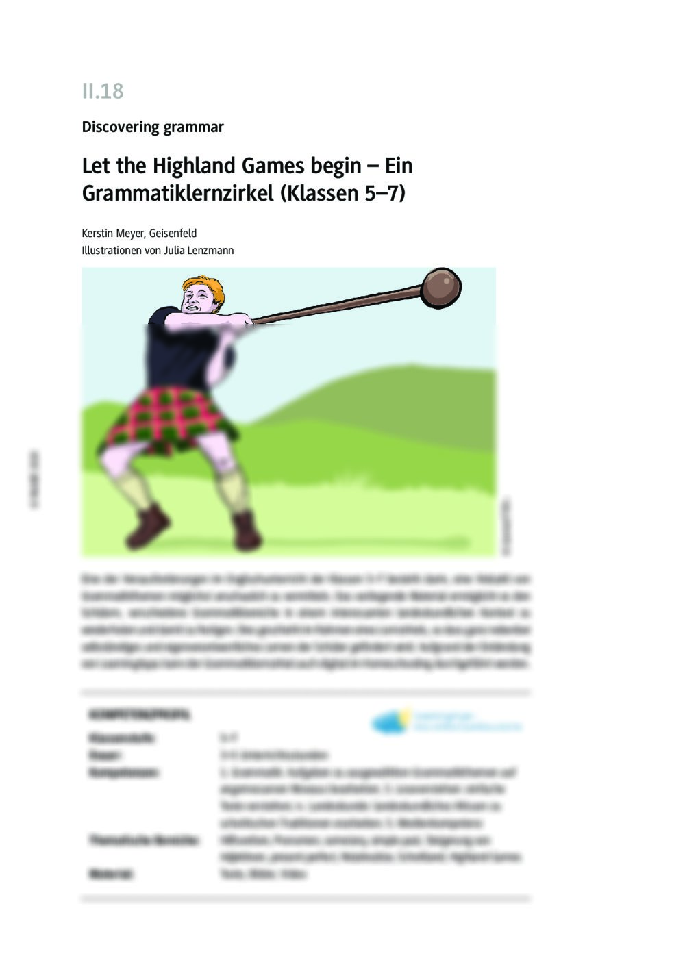 Let the Highland Games begin - Seite 1
