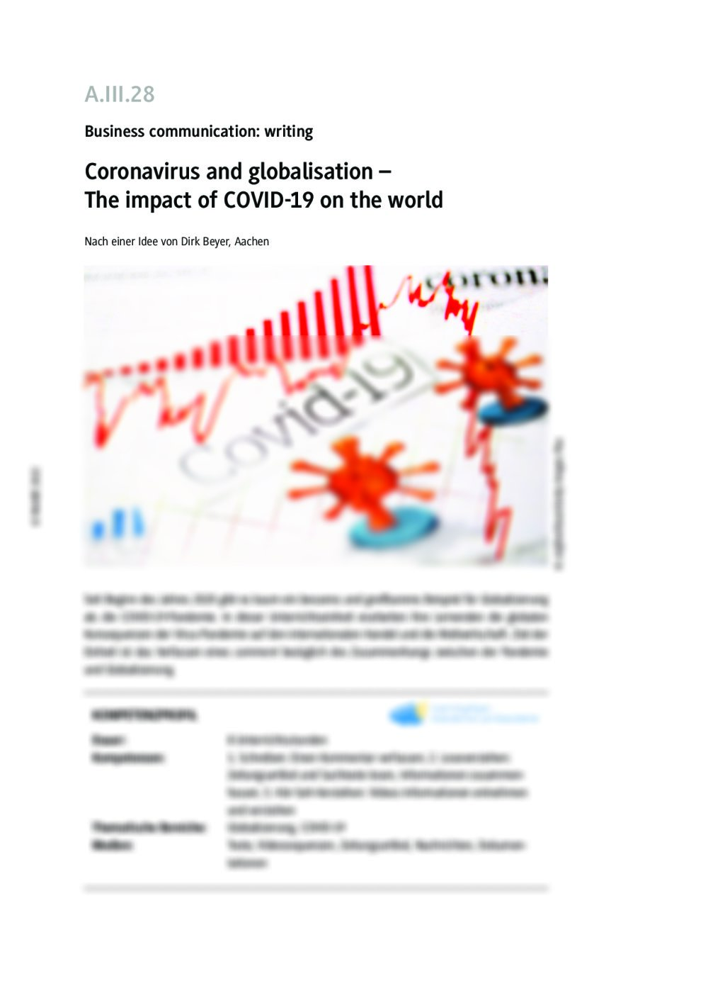 Coronavirus and globalisation - Seite 1