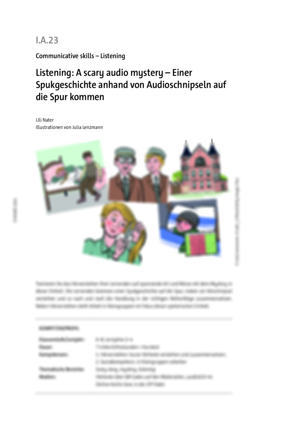 Listening: A scary audio mystery  - Seite 1