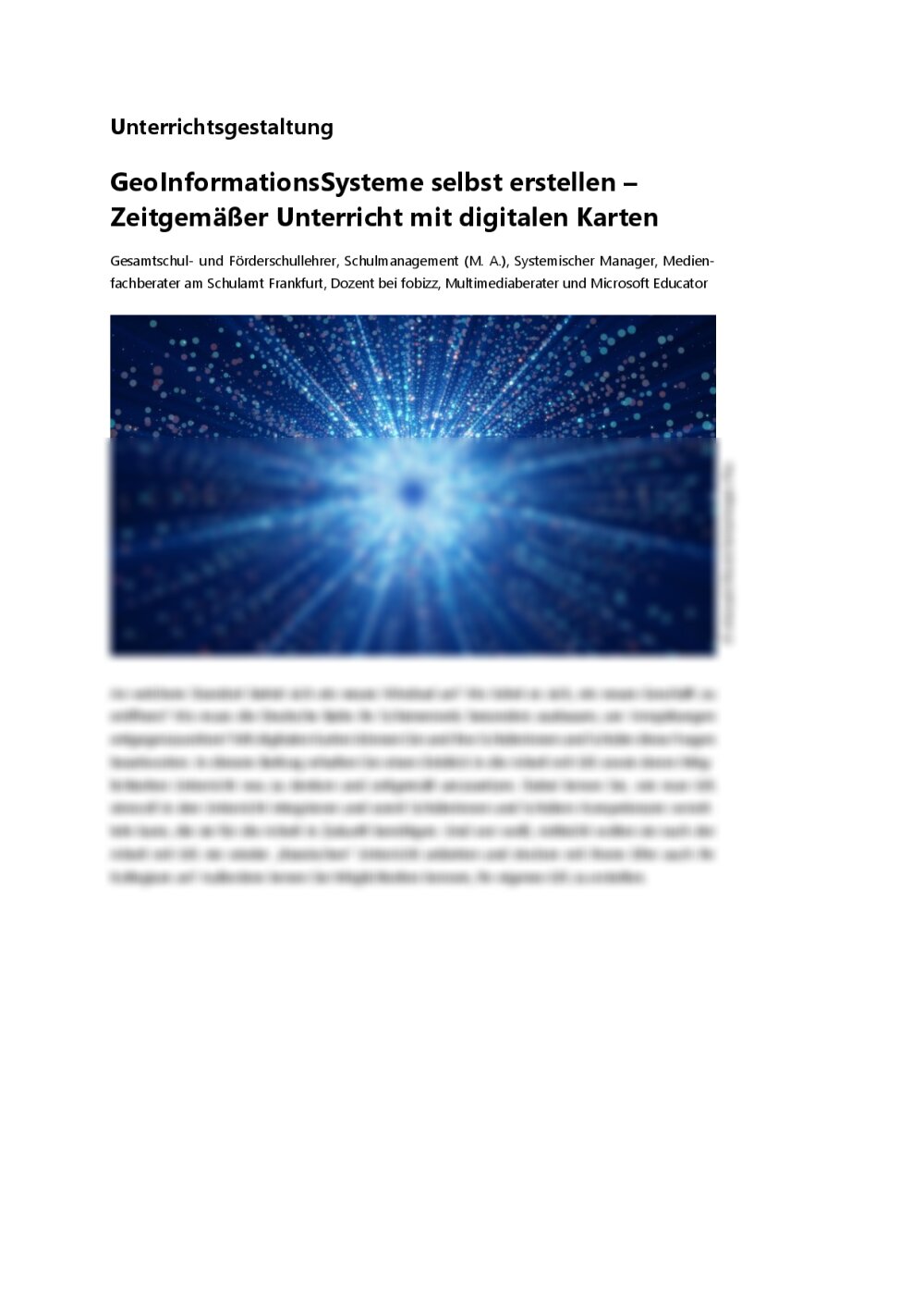 GeoInformationsSysteme selbst erstellen - Seite 1