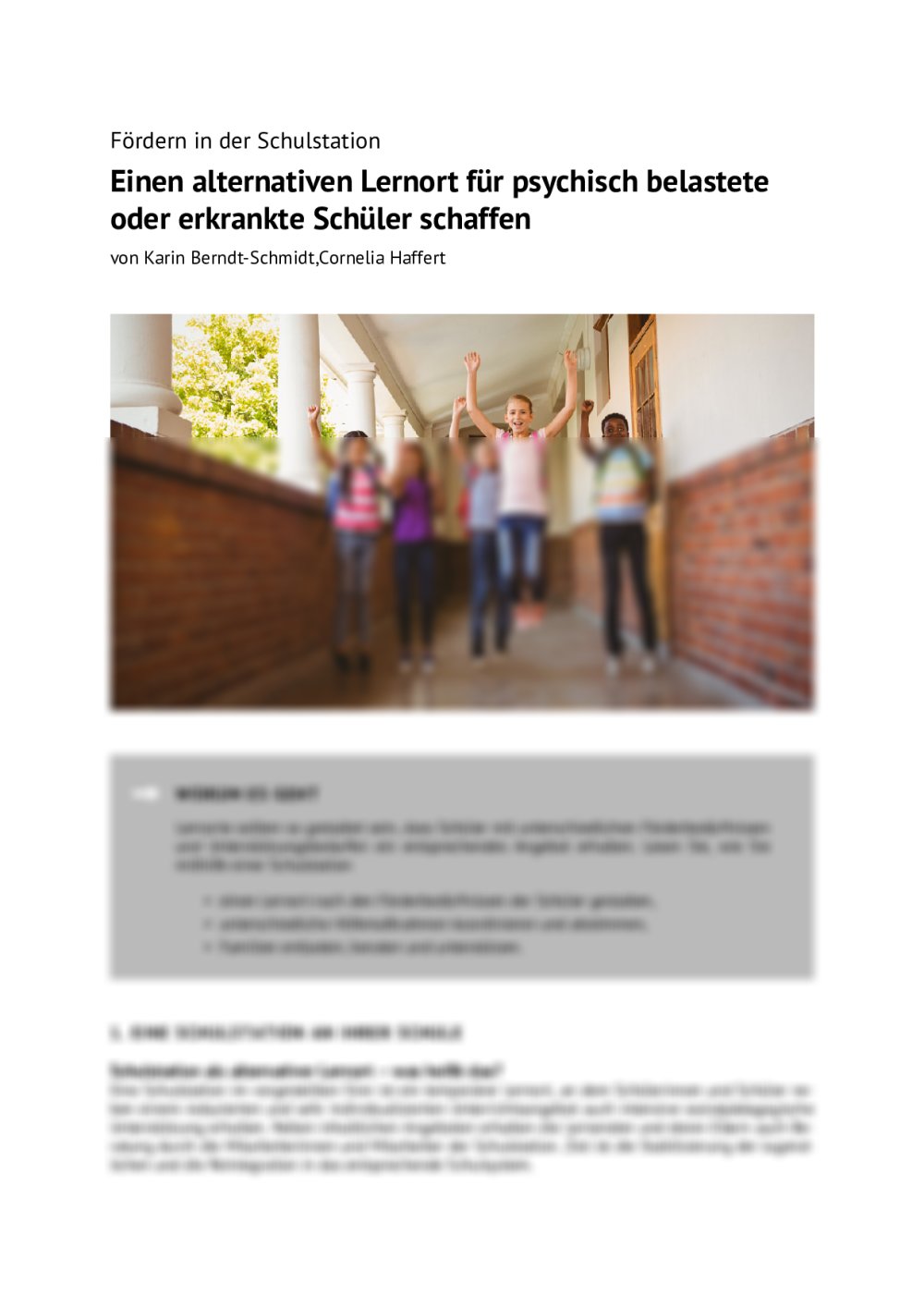 Fördern in der Schulstation - Seite 1