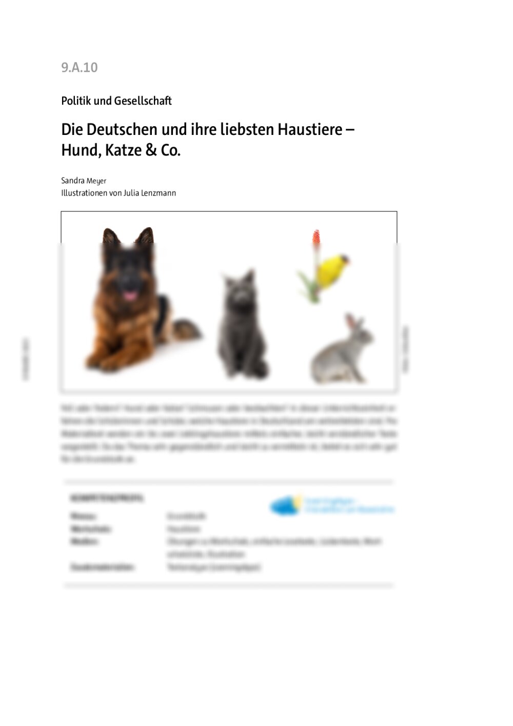 Die Deutschen und ihre liebsten Haustiere - Seite 1