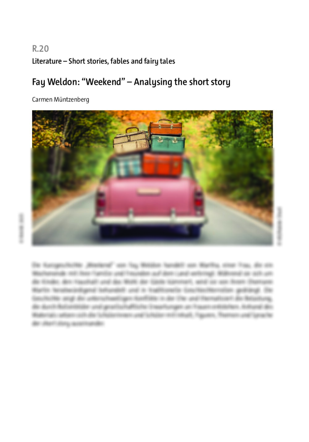 Fay Weldon: “Weekend” - Seite 1
