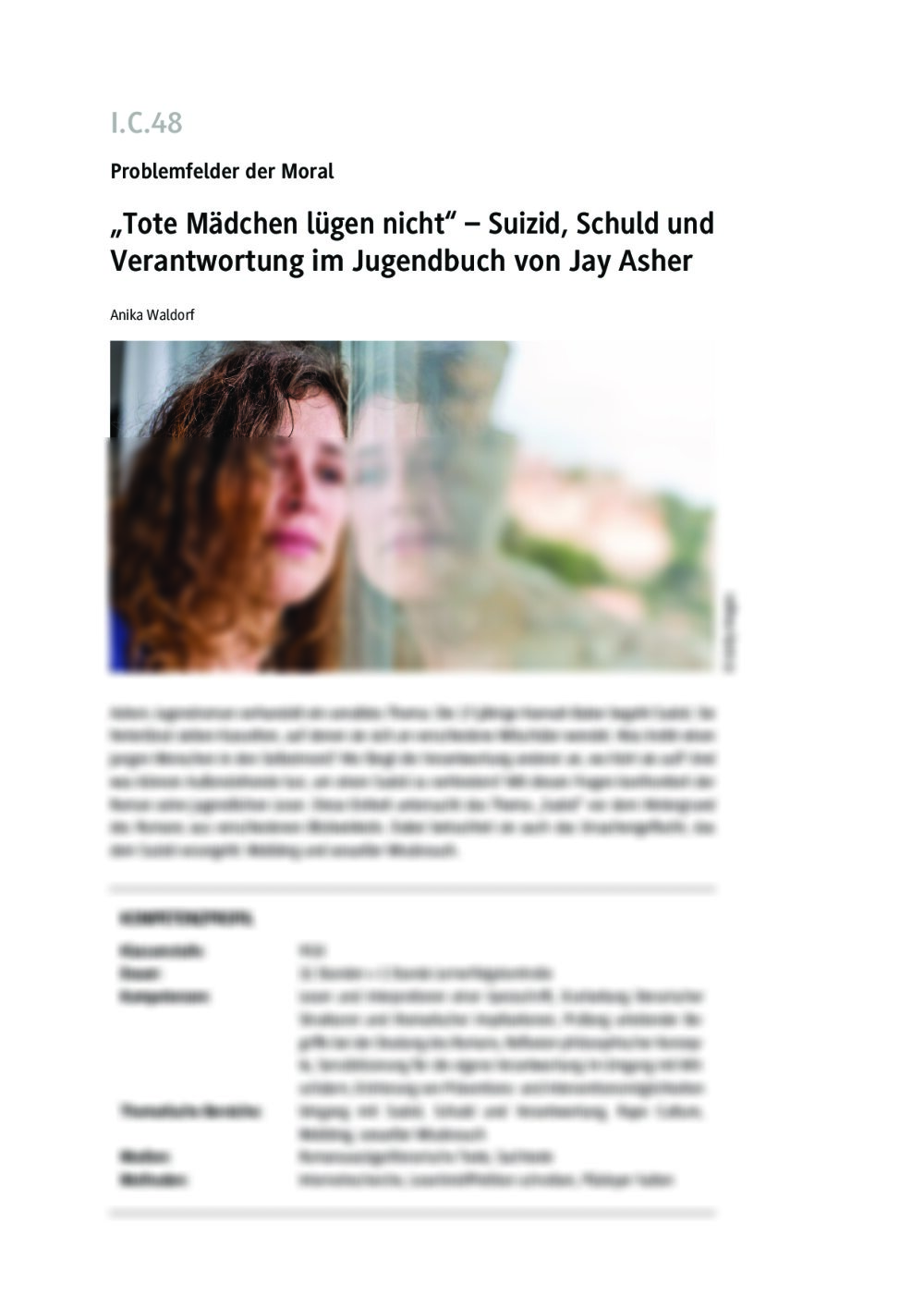 "Tote Mädchen lügen nicht" - Seite 1