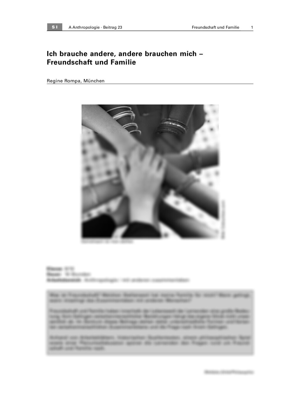 Freundschaft und Familie - Seite 1