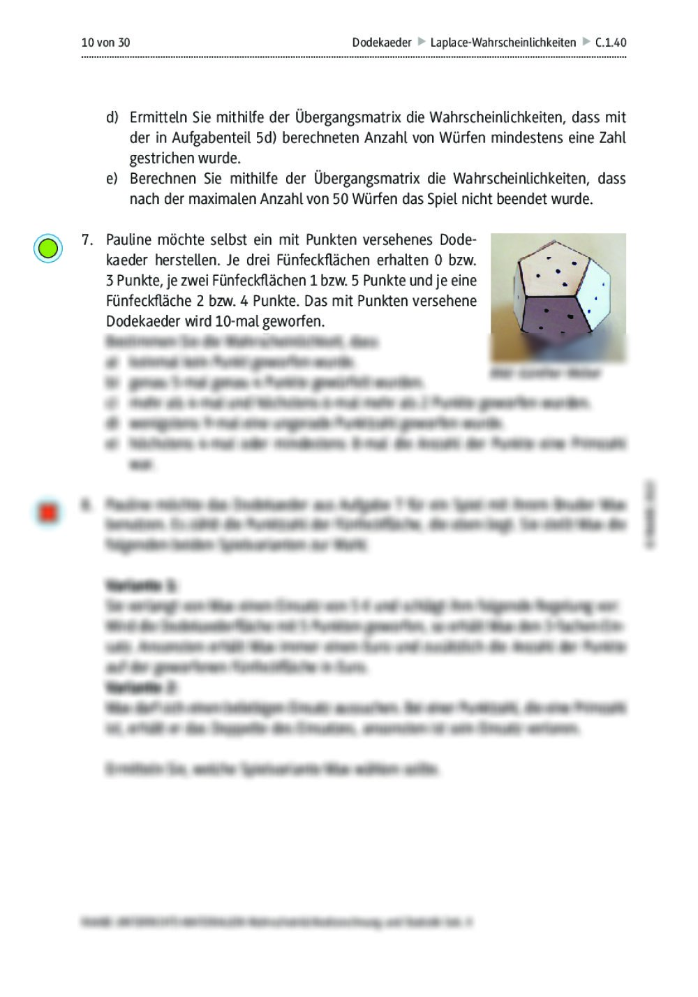 Wahrscheinlichkeitsrechnung Aufgaben Mit Lösung Pdf Aufgaben zur Wahrscheinlichkeitsrechnung | RAAbits Online