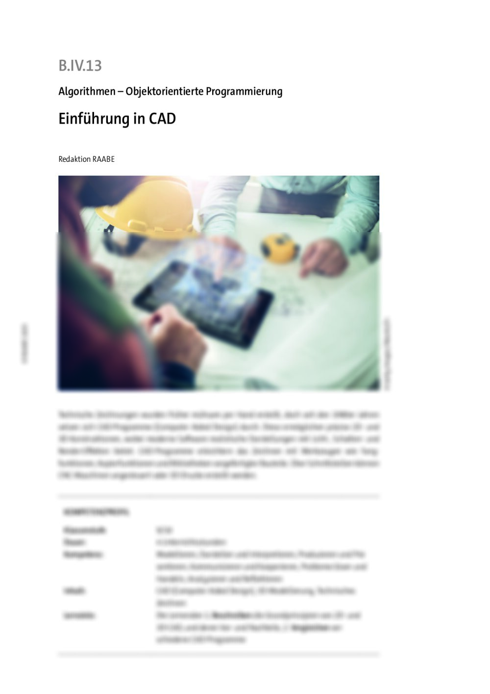 Einführung in CAD - Seite 1