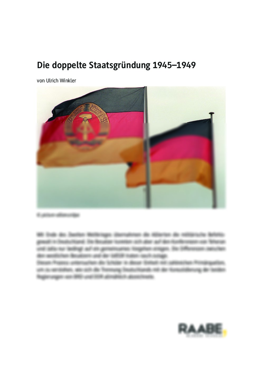 Die doppelte Staatsgründung 1945-1949 - Seite 1