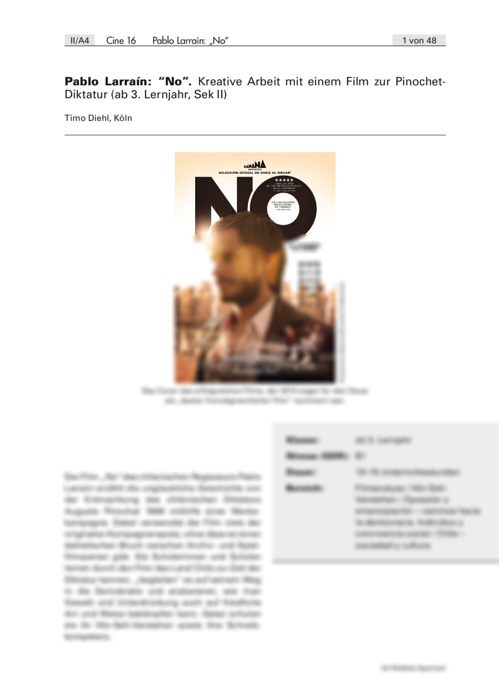 Pablo Larraín: „No“ - Seite 1