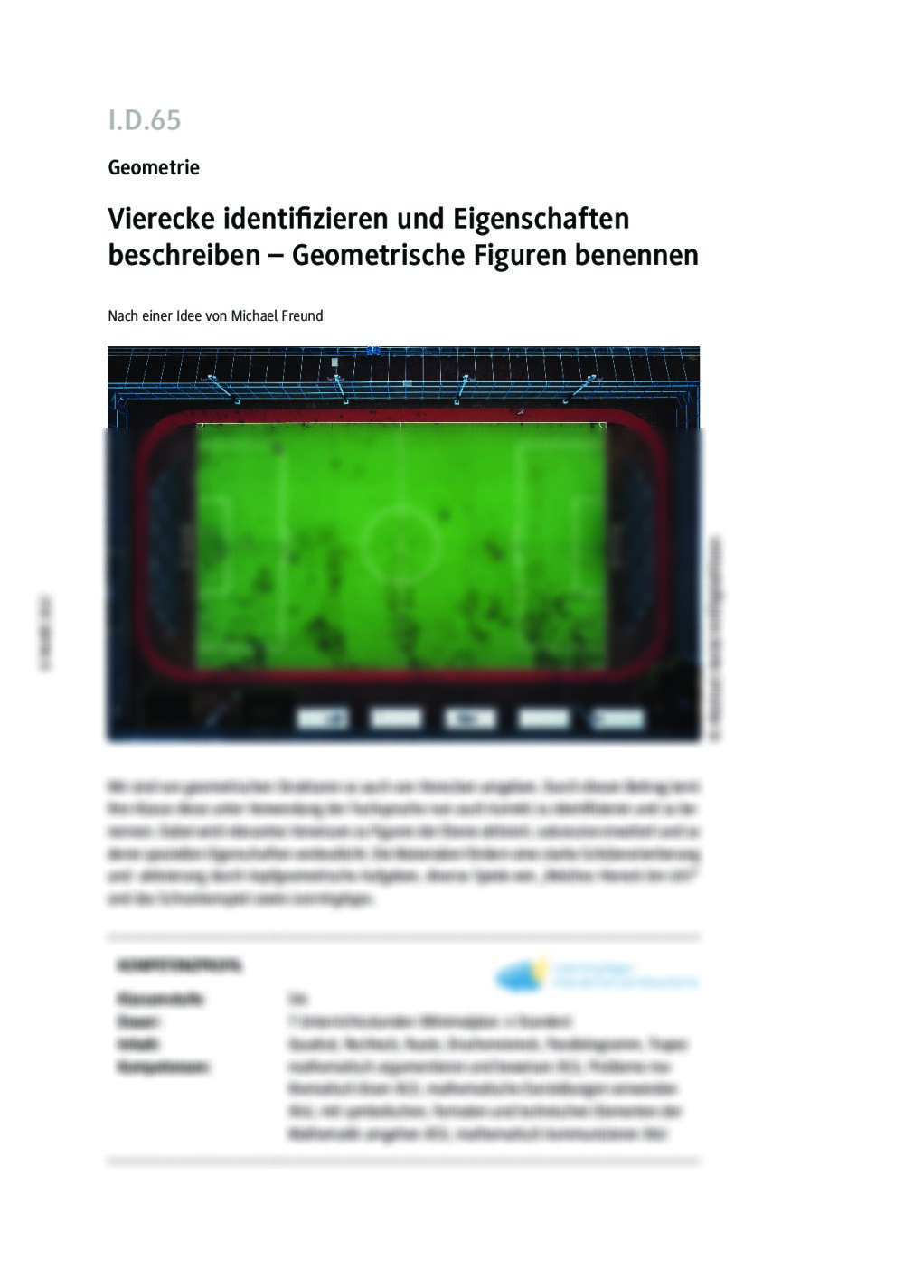 Vierecke identifizieren und Eigenschaften beschreiben - Seite 1