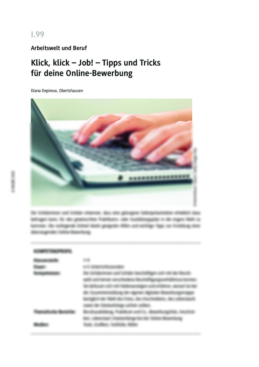 Tipps und Tricks für deine Online-Bewerbung - Seite 1