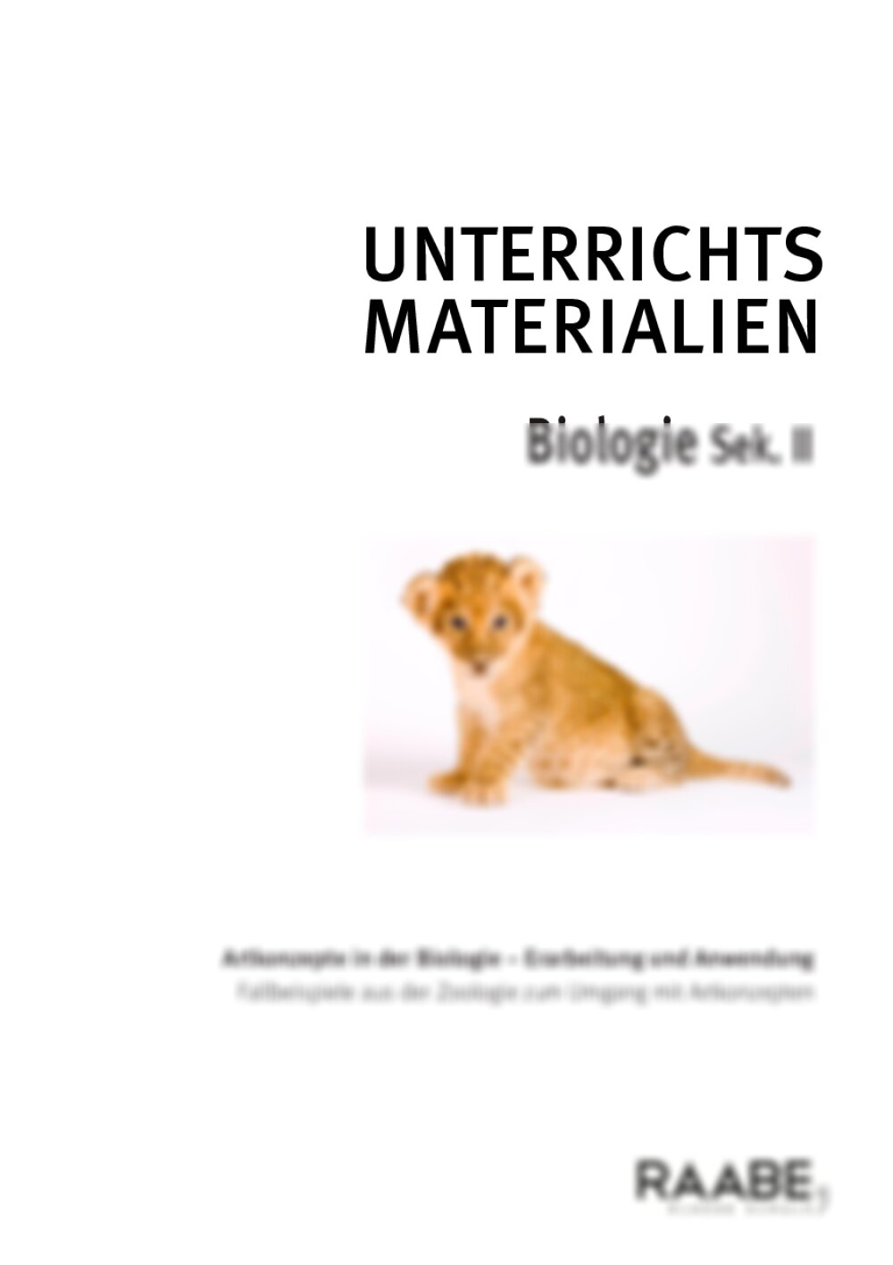 Artkonzepte in der Biologie - Seite 1