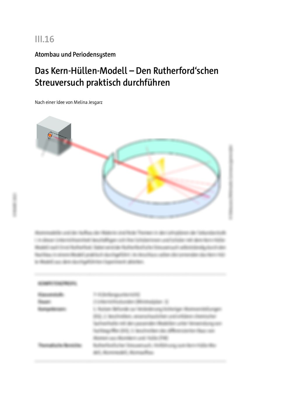 Das Kern-Hüllen-Modell - Seite 1
