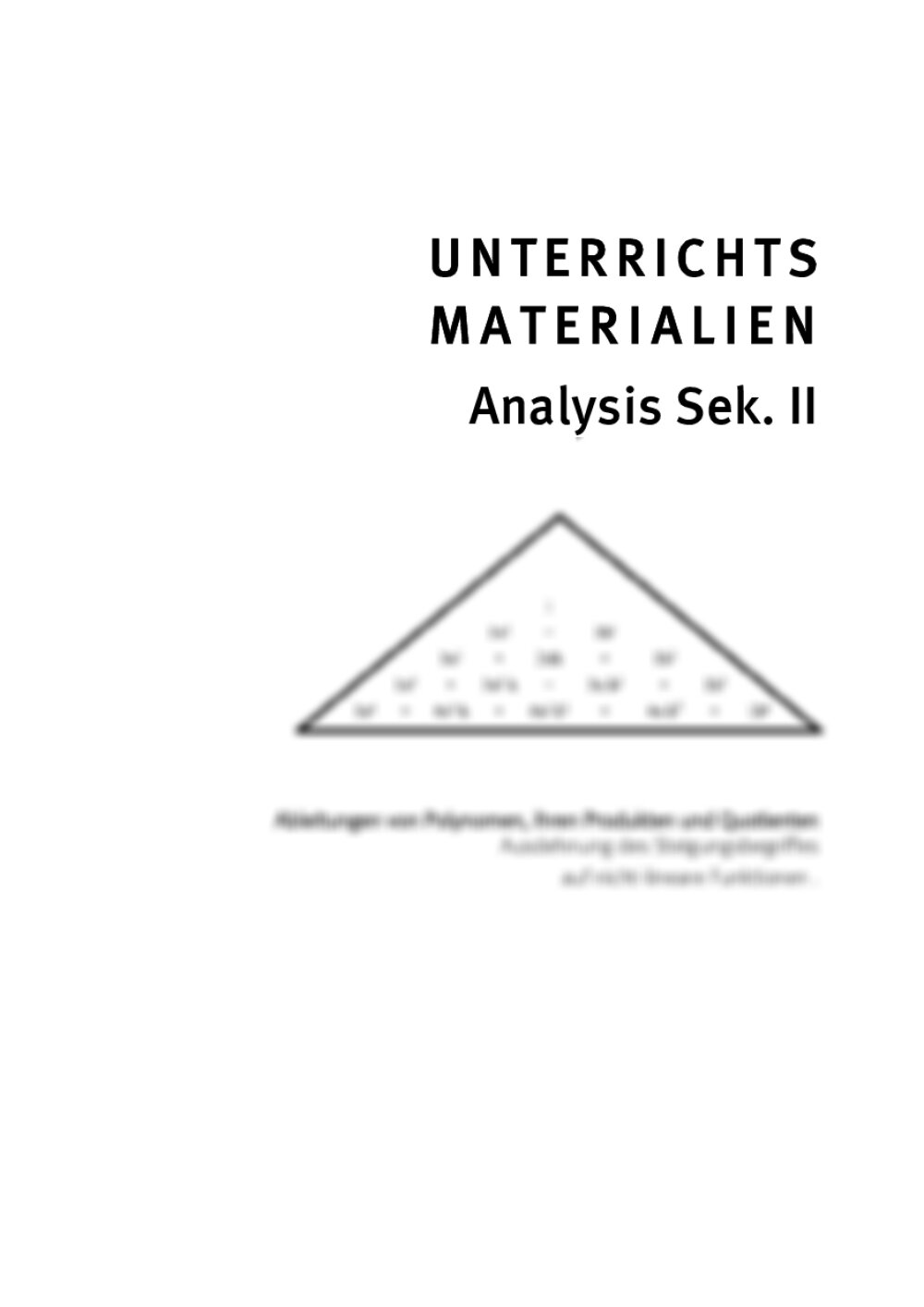 Ableitungen von Polynomen, ihren Produkten und Quotienten - Seite 1