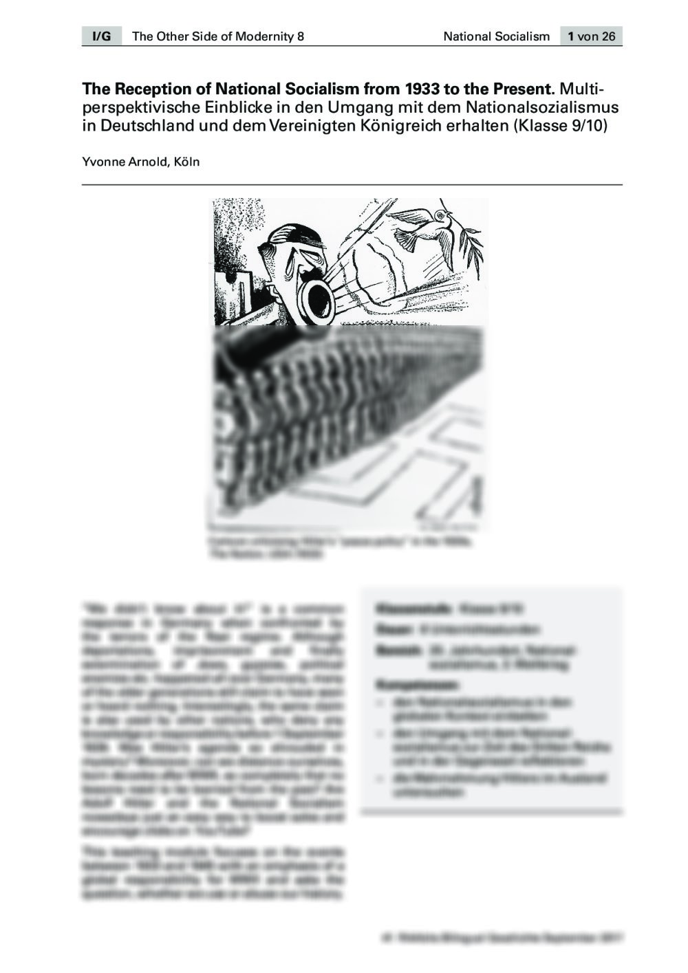 Multiperspektivische Einblicke in den Umgang mit dem Nationalsozialismus erhalten - Seite 1
