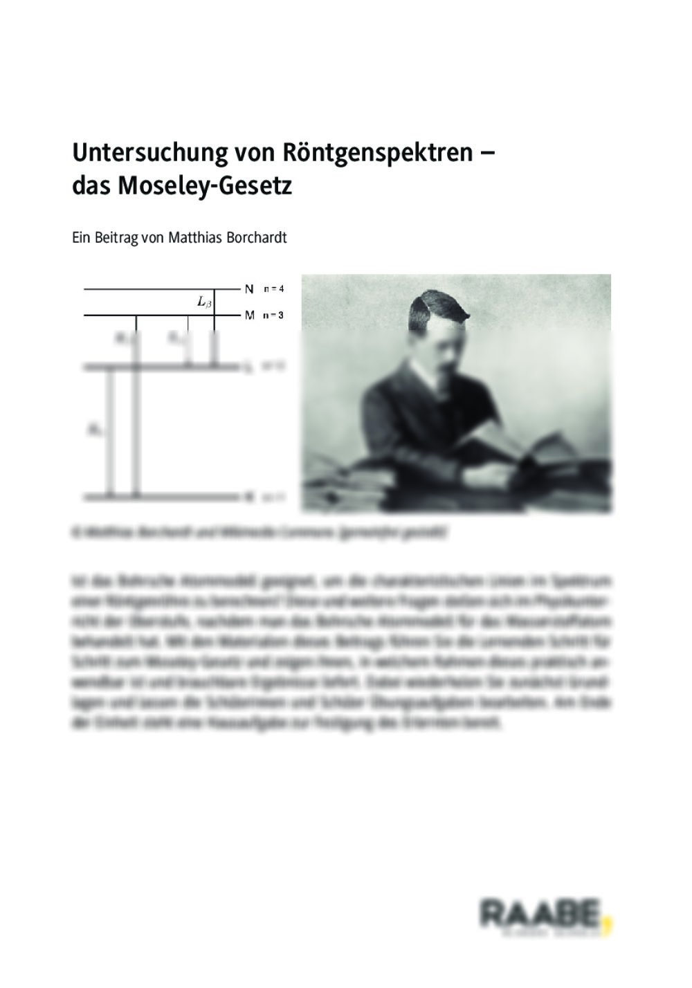 Untersuchung von Röntgenspektren - Seite 1